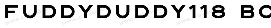 FuddyDuddy118 Bold字体转换